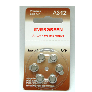 A312 Hearing Aid Battery